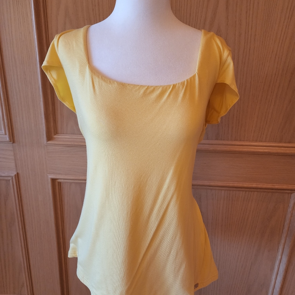 Yellow Cap Sleeve Tee